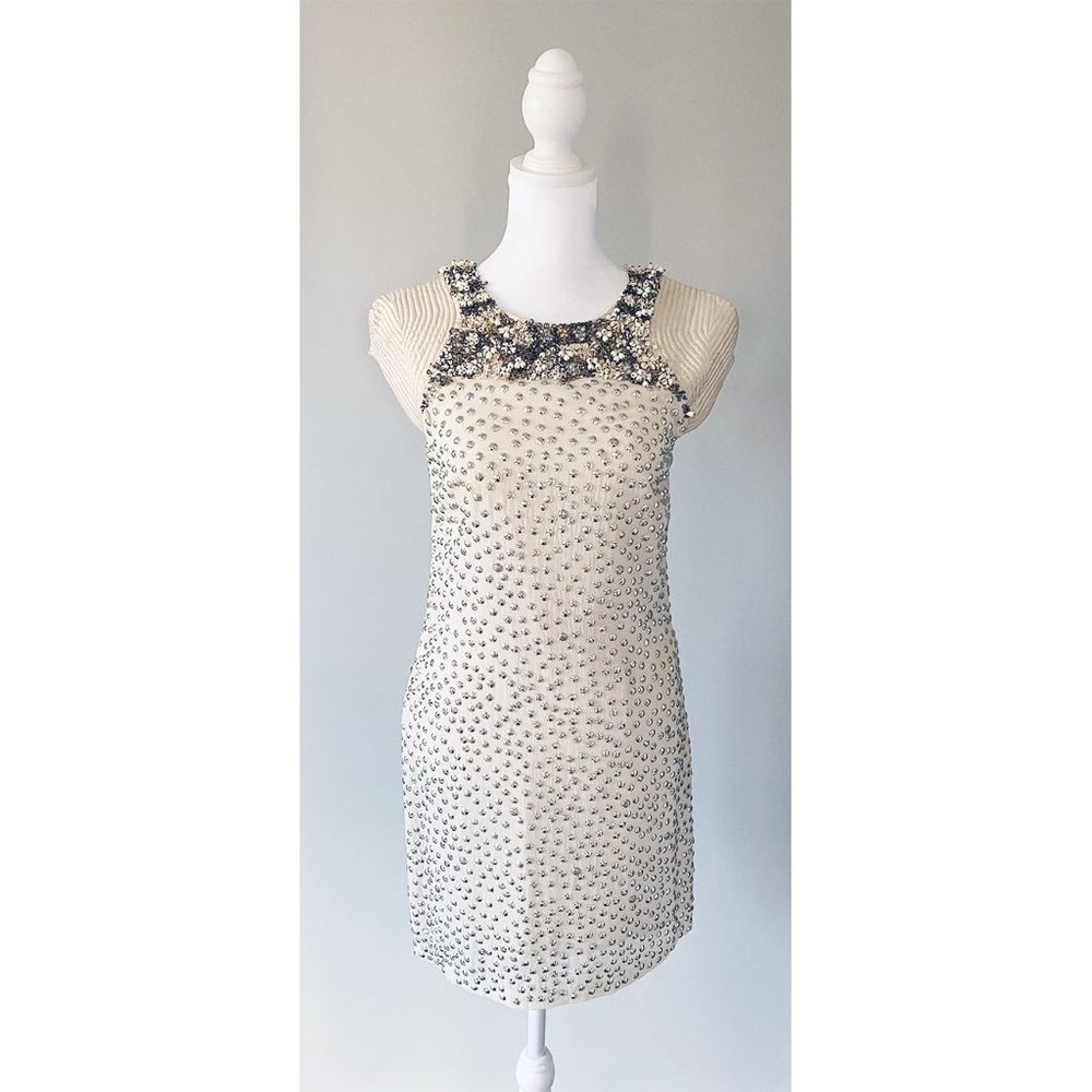 French Connection Embellished Beaded Dress
